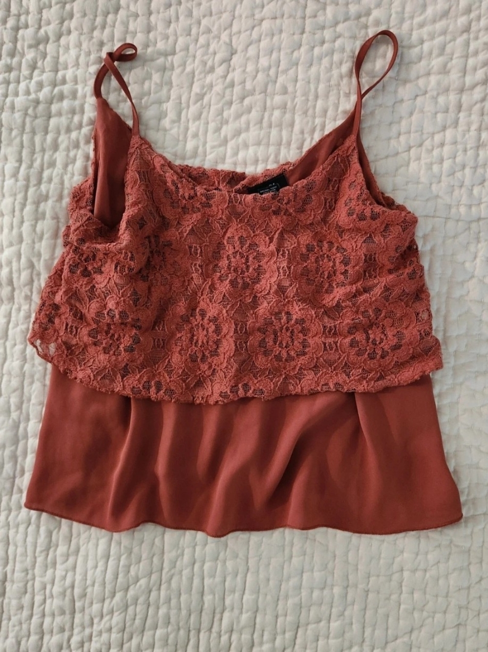 Rue21 Rusty Rose Lace Tank